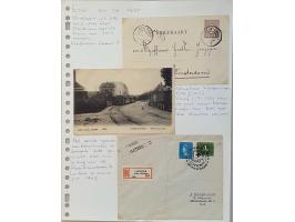 postgeschiedenis Ede 35 poststukken w.b. kasteleinsbrief uit Arnhem 1771, dienstkaart Ede-Oosterbeek 17.X.1944 en retour afze