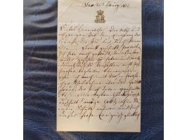 Oranje Nassau, ruim 60 handgeschreven brieven 1817-ca.1880 (veel Duitstalig, vertaling aanwezig) w.b. met handtekening (o.a. 