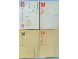 postwaardestukken (ca. 450 ex.) gebruikt (o.a. G76a) en ongebruikt w.b. stempels, iets bestemmingen etc. in Importa album
