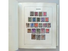 collectie 1949-1992 meest */** en compleet w.b. Japanse Bezetting, Interim, RIS, Riau etc. in Davo album en map