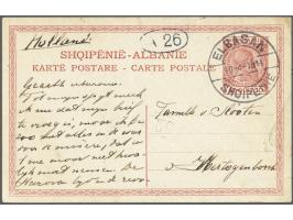 I.C.C. Dutch Mission, 10 qint Skanderbeg postcard written by Captain Reimers at Elbasan 10-6-1914 to 's Hertogenbosch (Nether