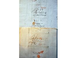 25 poststukken ca.1820-1830 met ZEEBRIEF stempels, ovaal en één- en twee-regelig