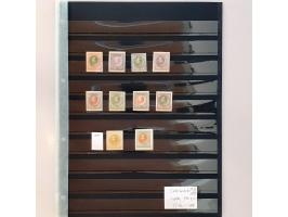 proeven en specimen op 3 insteekbladen
