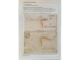 4 poststukken 1807-1809 met vertrekstempel MIDDELBURG (2 formaten), TERVEERE op gedateerde omslag (zeer zeldzaam, slechts enk