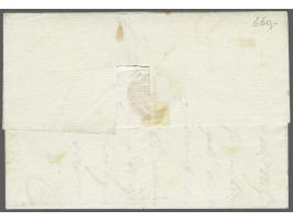 ZÉLANDE/ PAR/ FLESSINGUE (vdL.3023, 11 pnt.) luxe afdruk in zwart op brief van Veere (vertrekstempel TERVEERE, PEP) 18 august