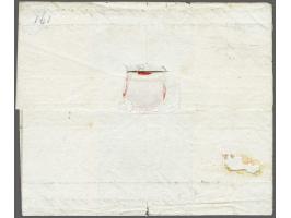 vertrekstempel VLISSINGEN met posthoorn op brief 31 juli 1809 (dag van de inname Middelburg door de Britten) naar Delft (oud 