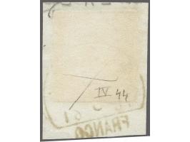 Alphen C (Ey 300) op 5 cent blauw plaat IV pos. 44 op fragment, pracht ex.