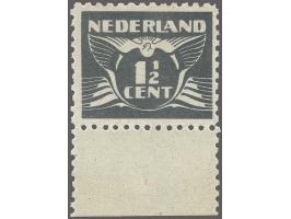 1½ cent grijs tanding 11 zonder watermerk, de zogenaamde "spionagezegel'' met velrand met certificaat Vleeming 2021, stempelt