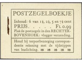 1941 boekje NLG 0,99 (1 maal 6 zegels 172, 379, 380 en 381) met kaftvariëteit vlag op 3e E van zegelboekjes (Horn 49B variant