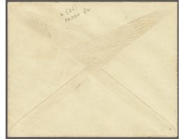 Van der Hoop-vlucht, trajectpost Calcutta-Akyab 14 november 1924, getypt By aeroplane, from Calcutta met 1a frankering, links