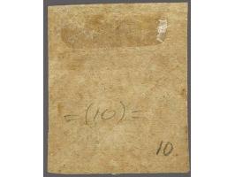 10 cent wijnrood pos. 10, pracht ex. met iets ingedroogde gom en attest Vleeming 2017, cat.w. 400