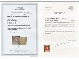 10 cent wijnrood pos. 96 met velrand, pracht ex. met certificaten Muis 2003 en Vleeming 2014, cat.w. 400+