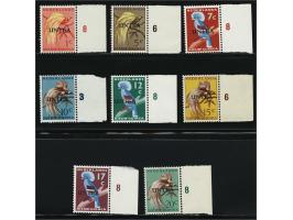UNTEA 3e druk met kleine letters 1 t/m 20 cent met velrand, 15 cent licht getint (zoals gebruikelijk), cat.w. 380