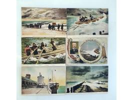 set of 12 of the shipwreck of the Berlin near Hoek of Holland in 1907 in envelope