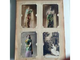 collection of 250 postcards with mainly opera and theatre related images all pre 1940 in album