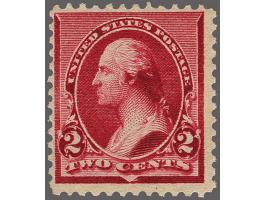 George Wahington 2 cents carmine with the Cap on both "2"s variety, very fine mounted mint, cat.v. $ 650
