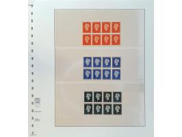 Ongetande kleurproeven in de gekozen kleuren van type Hartz 15 cent t/m 25 gulden (de laatste niet in Proevencatalogus vermel