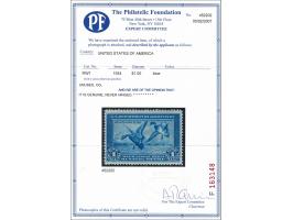 Mallards Alighting 1 dollar blue, very fine unmounted mint with 2007 Philatelic Foundation certificate, cat.v. $ 750
