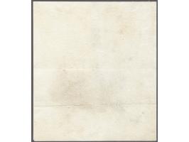 Proef in zwart op dik wit papier van de goedgekeurde plaat I van de 5 cent pos. 19-20/24-25, 41-42/46-47. 54-55/59-60 en 76-7