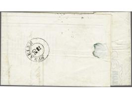5 cent donkerblauw plaat III pos. 2 op vouwbrief van Venlo 19-12-1855 naar Straelen (Pruissen). Grenstarief! Fris pracht ex. 