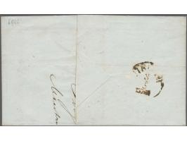 5 cent blauw plaat IV helderblauw pos. 24 en 15 cent oranje pos. 18 op briefomslag&nbsp; van Maastricht 2-5-1860 naar Utrecht