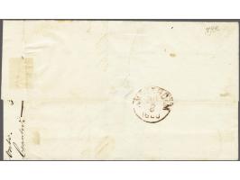 10 cent dofrood plaat V pos. 81 met velrand op briefomslag van Rotterdam 30-8-1860 naar Amsterdam, pracht ex.