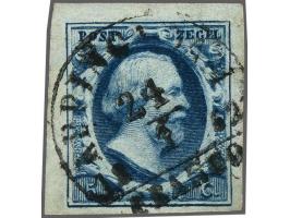 Appingadam B (Ey 200) op 5 cent diepdonkerblauw plaat I pos. 1, pracht ex.