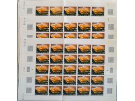 1973 airmail Vulcano ** (200x) in complete sheets, Mi. no. 159, cat.v. EUR1300