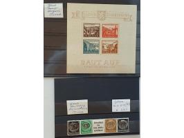 including better material, Sachsische Schwarzungen, some occupation WWII and German Colonies Karolinen Mi. no. 9H (left and r