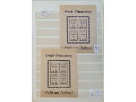 including better material, Sachsische Schwarzungen, some occupation WWII and German Colonies Karolinen Mi. no. 9H (left and r