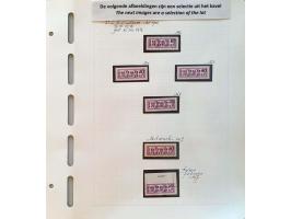 collection special service (Zentraler Kurierdienst) 1956-1963, used (many on piece) and ** including some sheets with shifted