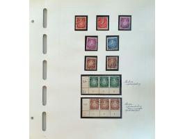 collection service (Dienst) 1954-1956 used and */** with better items and varieties, many signed by experts in the years '60