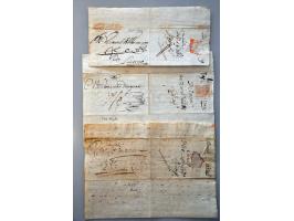 25 prephilatelic letters 1604-1700 nearly all to Livorno or Firenze with cancellations and many written markings as frpRa (fr
