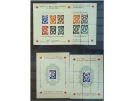Dachau-Allach issue, 7 different Red Cross miniature sheets