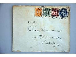 about 50 covers/postal stationery with postcards Iceland (a.o. 5 aur with 1 Gildi '02 - '03) and Sweden (postcard 12 ore, use