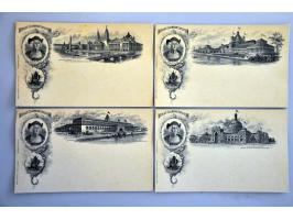 12 different illustrated postcards Scott no. UX10 to commemorate the World's Columbian Exposition 1893, fine/very fine