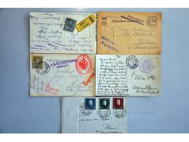 and Eastern Europe, WWI, many hundreds of (censored) cards, POW, field post, Red Cross etc. in box