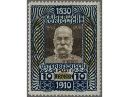 80th Birthday Franz Joseph 1 heller - 10 kronen, fine/very fine mounted mint, cat.v. 600