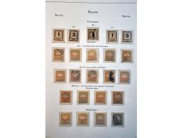 extensive collection used and */** with many better stamps including with expertizing marks in partly mixed quality in KaBe b