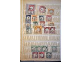 with a.o. cancellations on the Breast shield issue with many good strikes, Old States with some better stamps etc. in small s