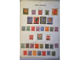 collection 1854-1969 used and */** with better ex. a.o. Gandhi set (*) etc. in mixed quality in binder