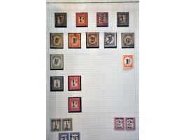 , South West Africa and Homelands, collection 1919-1997 used and */** including pairs in 2 albums and 1 stockbook