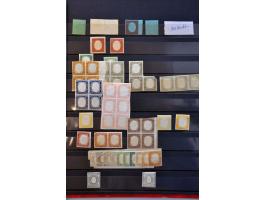 collection with better stamps including signed and forgeries in stockbook