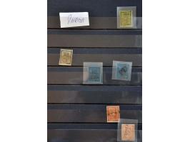collection with better stamps including signed and forgeries in stockbook