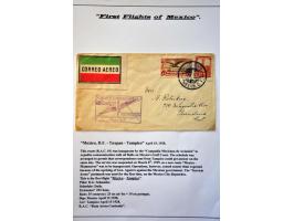 First Flights collection 1928-1931 (approx. 75 ex.) including foreign destinations (Surinam, Guyana) etc. in 2 ring binders
