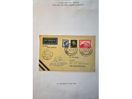 Airmail, collection of 30 mainly Zeppelin covers with better items in ring binder