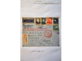 Airmail, collection of 30 mainly Zeppelin covers with better items in ring binder