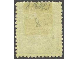 5 gulden bronsgroen en roodbruin, mooi gecentreerd pracht ex., cat.w. 1000