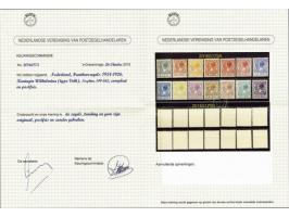 5 t/m 60 cent zonder watermerk met certificaat NVPH 2016 (nr. 156 miniem gomkreukje), cat.w. 1300