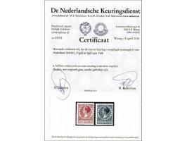2½ en 5 gulden tanding 12½ met certificaat NKD 2018, cat.w. 615